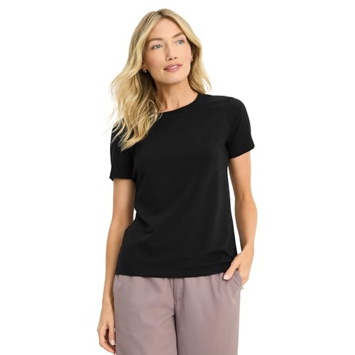 Jockey Women's Activewear Organic Cotton Stretch Short Sleeve Tee
