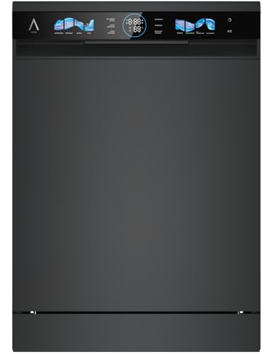 ALPHA Lavavajillas POSEIDON ELITE PRO, Auto Door Open, DualZone, 14ser., Negro *Alta Gama*