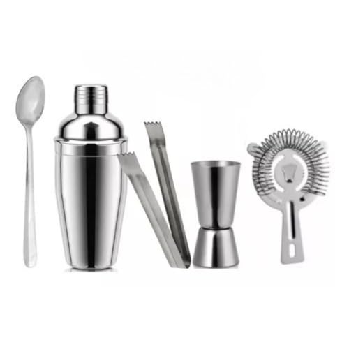 Kit Caipirinha Bartender Profissional 5 Peças Coqueteleira Inox