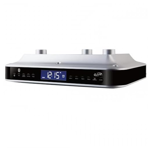iLive Wireless Under Cabinet Bluetooth FM Radio, 9.09 X 7.32 X 2.44 Inches, Includes Mounting Hardware (IKB318S)