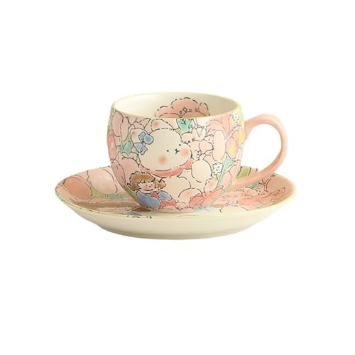 Tasse à café en céramique durable | Ensemble tasse à thé et soucoupe chic - 2
