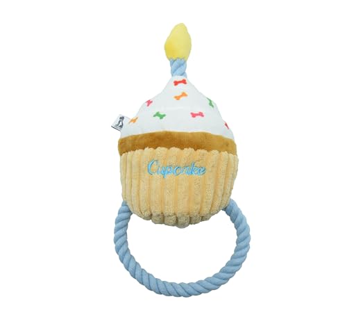 Juguete para perros Cupcake de cumpleaños de felpa