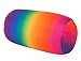 Focustree Neck Roll Pillow Tube Microbead Pillows 7” x 12” Squishy Soft/Flexible/Hypoallergenic/Extremely Comfortable Round Pillow (Rainbow)