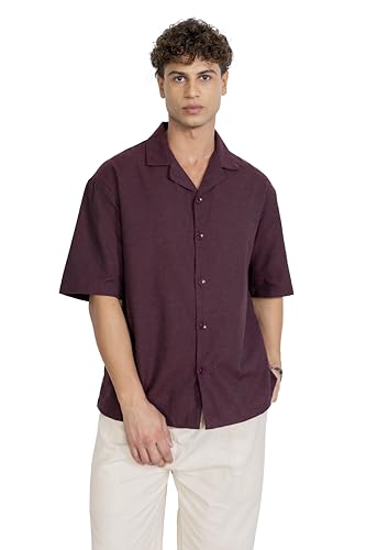 Image of Aatman Men's Half Sleeve | Casual | Box Fit | Cuban Collar Shirt