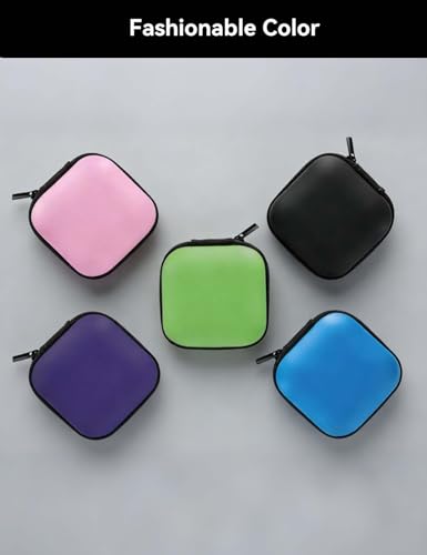 Image of MAS CARNEY Earphone Case, Headphone Earbud Hard Protective Carrying earplug Case Bag for Wired Earphones MP3 Small Items