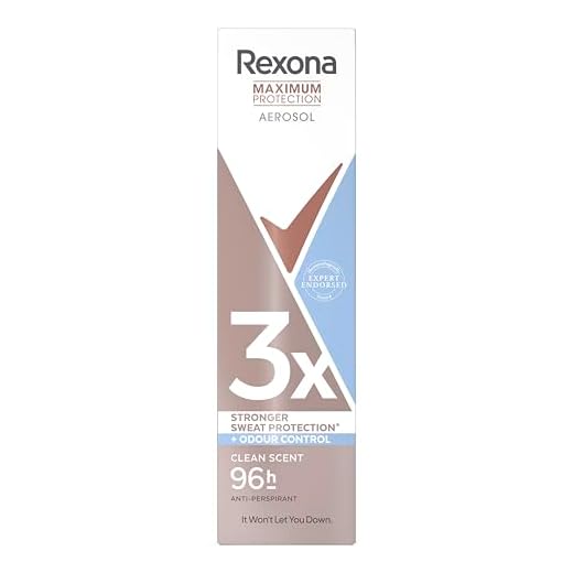 Rexona Maximum Protection Desodorante Aerosol Antitranspirante para mujer Clean Scent, 150 ml