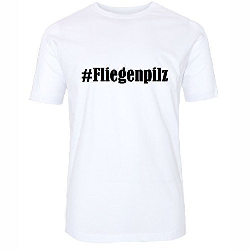 Camiseta # Seta de mosca Hashtag para mujer, hombre y niño... en los colores blanco y negro, Blanco, XL