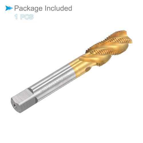 CoCud Spiralnut-Gewindebohrer, M16 x 1,5 Gewindegröße, 4 Schneiden, Hochgeschwindigkeitsstahl-Gewindewerkzeug - (Anwendungen: zur Bearbeitung von Löchern und klebrigen Materialien)