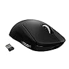 Logitech G PRO X SUPERLIGHT – Mouse inalámbrico para juegos, ultraligero, sensor HERO 25K, 25,600 DPI, 5 botones programables, batería de larga duración, compatible con PC / Mac, color negro