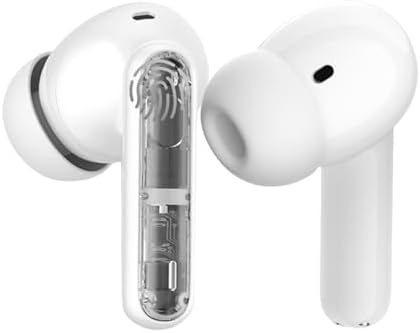 Wireless Earbuds P1 PRO with Translucent Style, Bluetooth Headphones with Clear Call Mics, IPX7 Waterproof Ear Buds Deep Bass Wireless Earphones, 30H Compatible with Samsung TV Android iOS