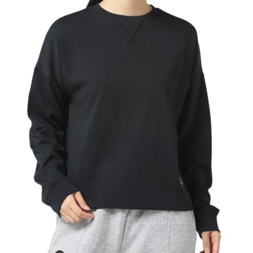 UNDER ARMOUR(アンダーアーマー) 長袖 Tシャツ UAヘビーウエイト ロングスリーブTシャツ スポーツウェア レディース LLレディス(O) ブラック