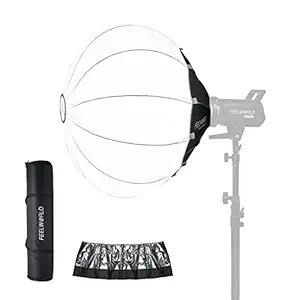FEELWORLD FSL65 Portable Lantern Softbox, 65cm 25.6 Inch for FEELWORLD FL125D FL125B FL225D FL225B and Other Bowens Mount Video Studio Light, for Live Streaming, Videography, Photography