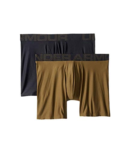 Image of Under Armour Men's Performance Tech 6 Inch 3 Pack Solid Boxer Briefs Boxer Shorts