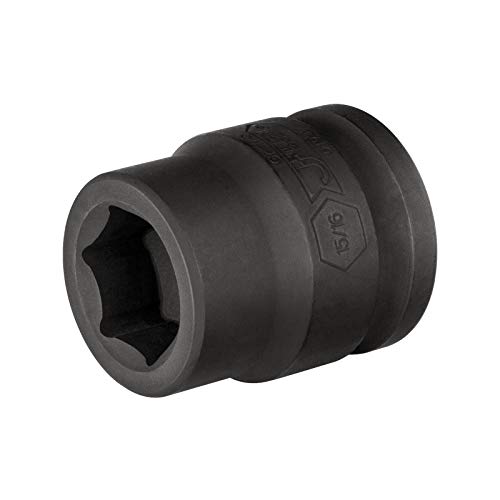 Image of Jetech 3 /4 Inch Drive 15 /16 Inch Standard Impact Socket, Made with Chrome Molybdenum Alloy Steel, Heat Treated, 6-Point Design, SAE