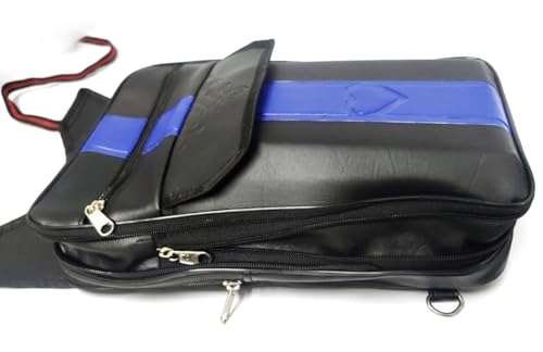 Image of Bike Tank Cover for Splendor Plus, Splendor Pro, Splendor i3s | Black with Vibrant Blue | HIgh Quality