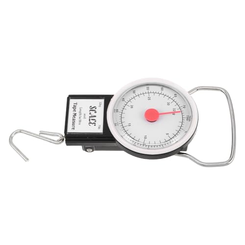 TOGEVAL Báscula de Gancho Portátil de 32 Kg Resorte Báscula Colgante Analógica para Pesca Cocina y Pesaje de Productos Diseño Compacto y Resistente para Uso en Exteriores y Hogar
