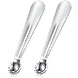 Baderke 2 Pcs Tomato Stem Corer Strawberry Baller Stainless Steel Strawberry Huller Tool Fruit Vegetable Stem Remover