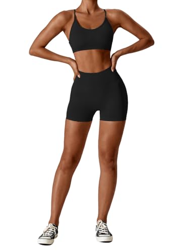 Women's Seamless Athletic Shorts - High Waisted Breathable Workout Shorts with V-Waist, Buttery Soft & Durable3