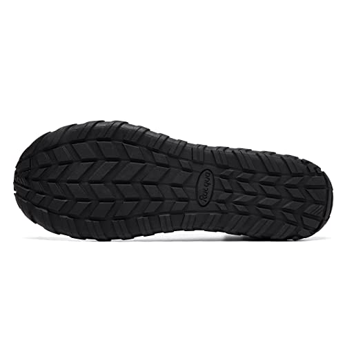 Image of Racqua Men&Women Adult Water Shoes Swim Beach Pool Sports Quick-Dry Slip-on Barefoot Shoes Diving Boating Surf Walking, Black, 9 Women /8 Men