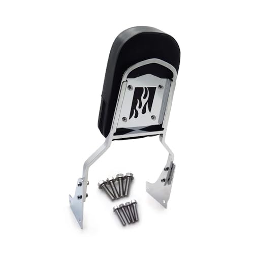 Coussin de dossier siège moto ergonomique argenté pour Shadow Ace 1100