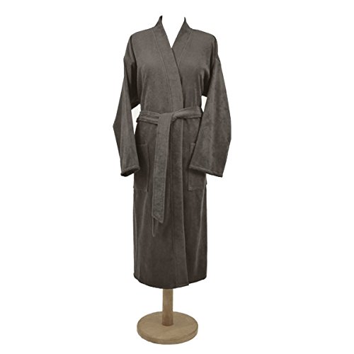 framsohn 70077/641/S Casa Bademantel, Baumwolle, Taupe Cover