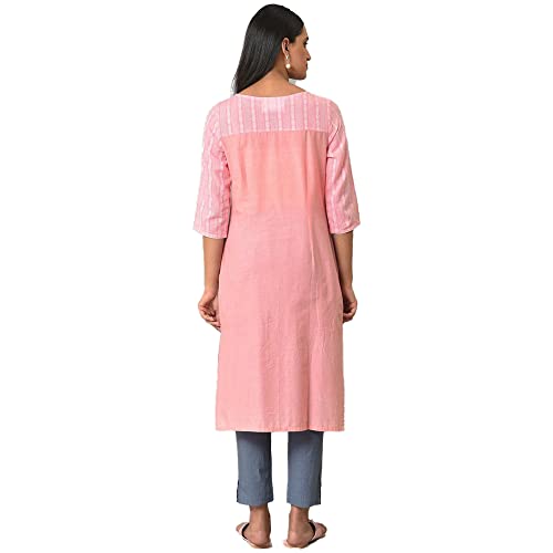 Image of Aurelia Women's Cotton Regular Fit Casual Kurta