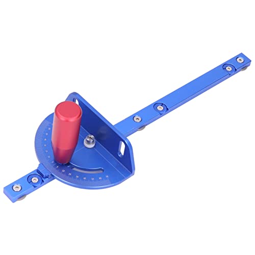 Miter Gauge, Aluminum Alloy Table Saw Miter Gauge Assembly with 75° Angle & Removable Retaining Disc