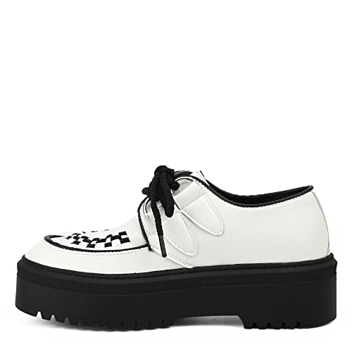 Readysalted Women's Fashion Platform Creeper Shoe (Rs-Bre1-Wh,Us9) White #TOP2