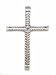 Laredo Import Polished Aluminum Double Lasso Wall CROSS-14 INCHES HIGH