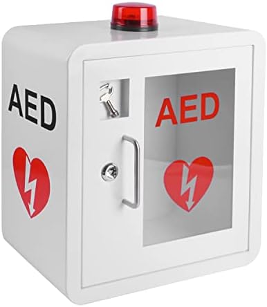 AED Cabinet fits All Cardiac Science, Zoll, AED Defibrillator, Physio-Control AED Defibrillator Wall Mounted Storage Cabinet for Emergency at Home, Office and Nursing Home