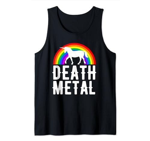 Unicornio Death Metall Camiseta sin Mangas