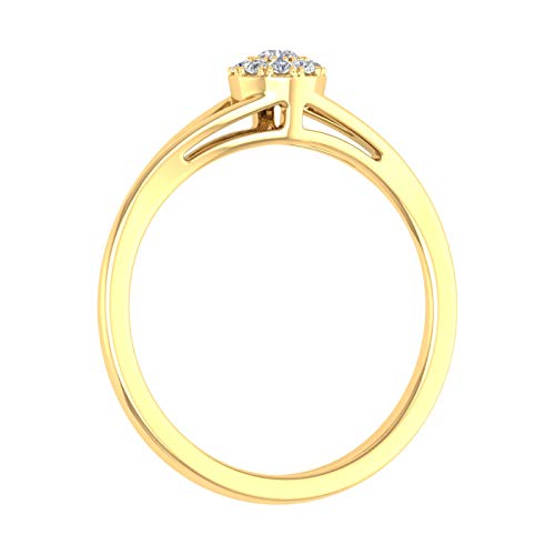 0.09 Carat Prong Set Diamond Engagement Ring in 10K Solid Gold - IGI Certified2