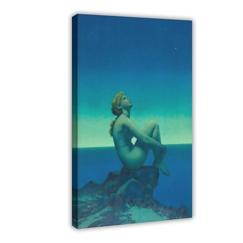 Impression sur toile Stars Maxfield Parrish décoration murale salon tableau 20x30