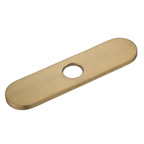 iVIGA 10” Arc Edge Sink Deck Plate – Gold Escutcheon
