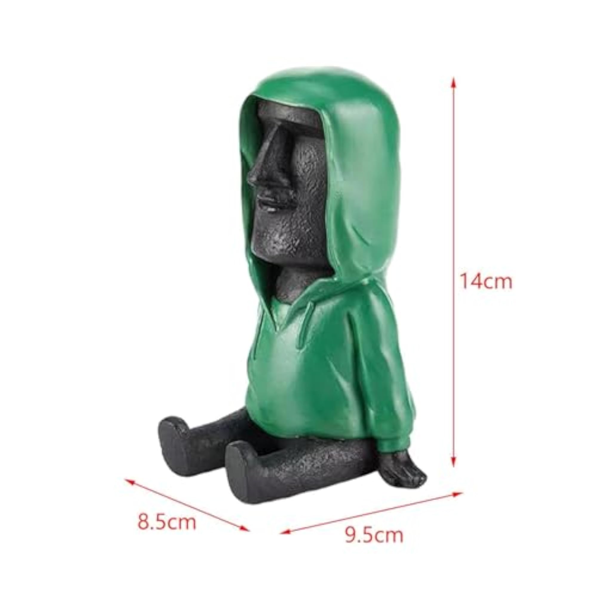 Easter Island Head Statue Bookend Decorative Holder