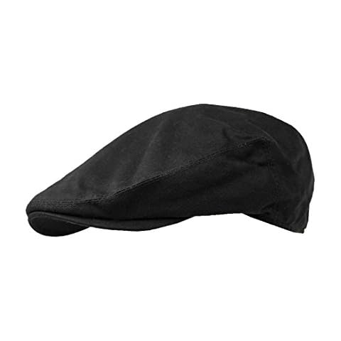 Failsworth Hats Wax Flat Cap Earland Brothers - Black Wax (59cm - 7 1/4 UK - 7 3/8 US) Cover