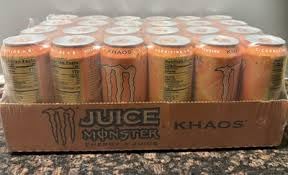 24-count pack of Monster Khaos Energy Drink + Juice