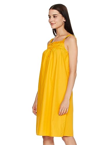 Image of Amazon Brand - Eden & Ivy Women's Cotton Knee Length Sleeveless Nighty