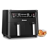 Dual Zone Air Fryer 8L Large Capacity Air Fryers, 6 In 1 Cooking Presets, Fits for Air Fryer, Roast, Dehydrator, Reheat, Bake At Home (8L)