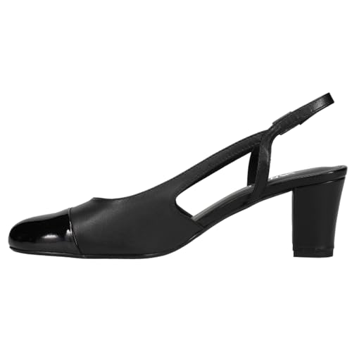 VANELi Womens Delle Round Toe Slingback Pumps Dress Casual Mid Heel 2-3" - Black3