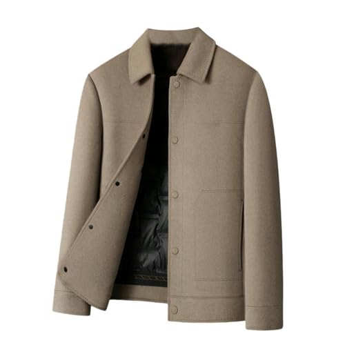 Veste d'affaires en laine double face homme fini le froid en costume grâce au duvet