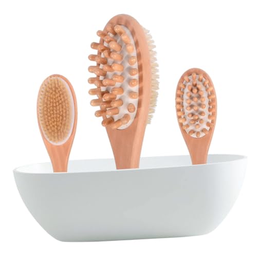 GANAZONO 双面気泡クッ 付き 浴用ブラシ 長柄 ルで背中洗浄と深 に 風呂掃除用 ブラシ バスルーム