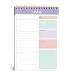 KAICN To Do List Notepad, 52 Sheets Undated Daily Planner, To Do List Notebook for Work, Office, Home & School, Perfect for Daily Tasks, Goal Setting & Enhanced Productivity, 6.5x9.8 inches - Purple