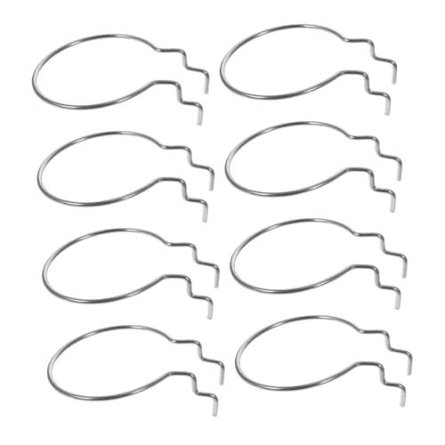 VILLFUL Garage Utility Hooks 8pcs Double-Wire Pegboard Hooks for Storage Heavy-Duty Metal Office Organizer Accessory