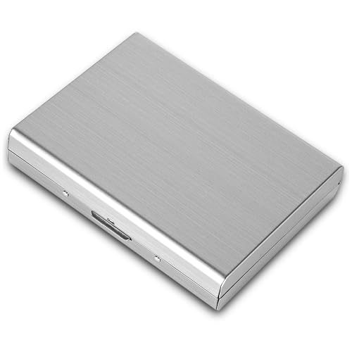 Credit card bank card business card holder Used for storing bank cards to prevent card information from being stolen (silvery)
