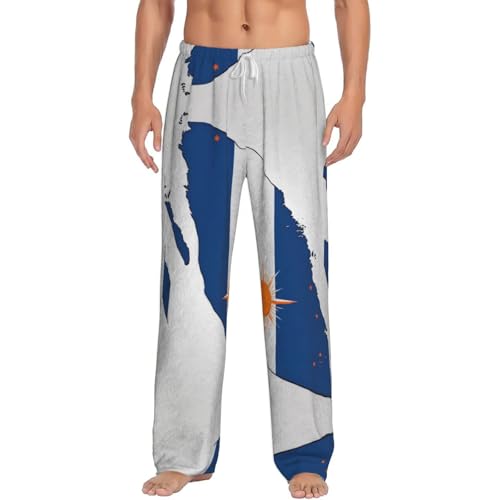 Pantalon de pyjama léger homme îles Marshall vêtement de nuit confortable Map04