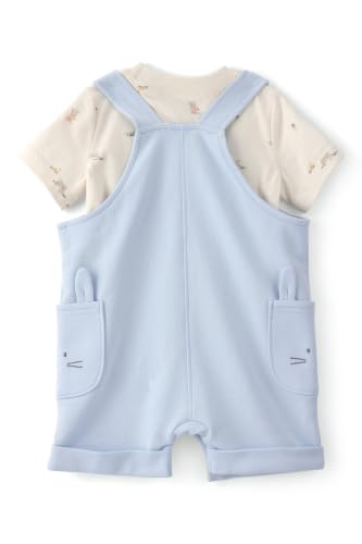 Image of Carter's Baby Boy 2-Piece Easter Bunny Shortall Set | Cotton Shortalls & Top Outfit 1U606410