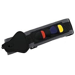 Create idea Sangle de Guitare Nylon Guitar Pick Holder avec 3 Médiators pour Guitares Acoustique Électrique Noir - Les Beatles, Paul McCartney, John Lennon, RIngo Starr, George Harrison