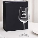 Wanapix | Copa de Vino Personalizada | Regalo día Madre | Eres genial