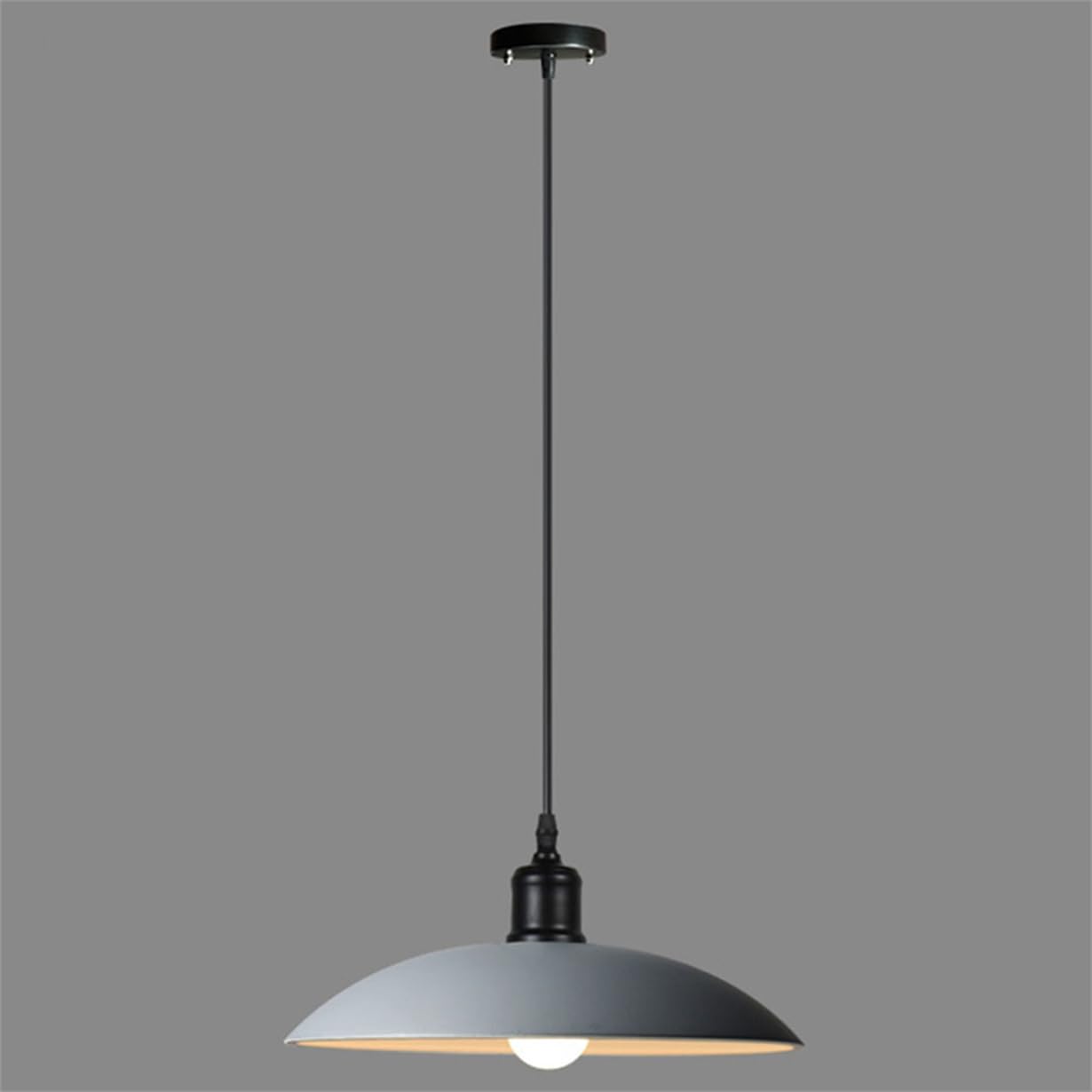 YGZPALH American Modern Metal Pendant Light Black Scandinavian Style Fixtures Danish Style Bar Counter Pendant Light Matte Finish for Dining Room Bedroom Restaurant Bathroom Home Decoration